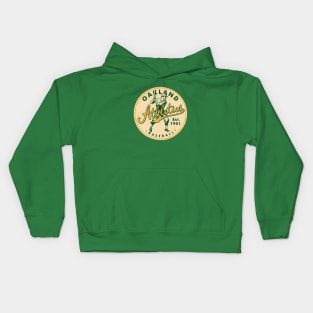 Retro Oakland A's by Buck Tee Originals Kids Hoodie